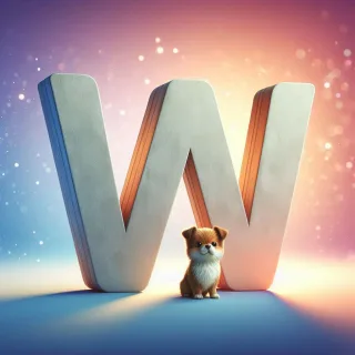 Dogs — litera W (wariant 2)