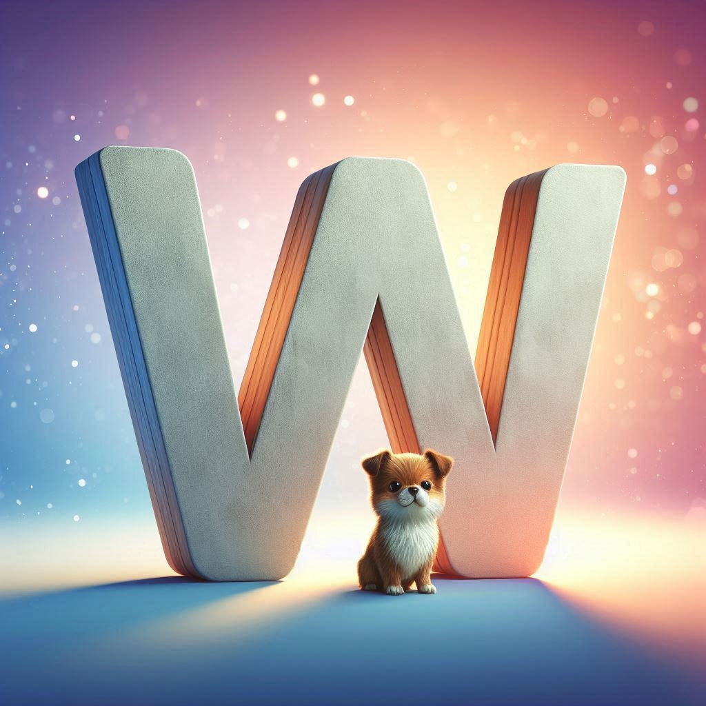 Dogs — litera W (wariant 2)