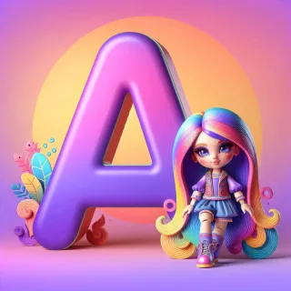 Doll — litera A (wariant 2)