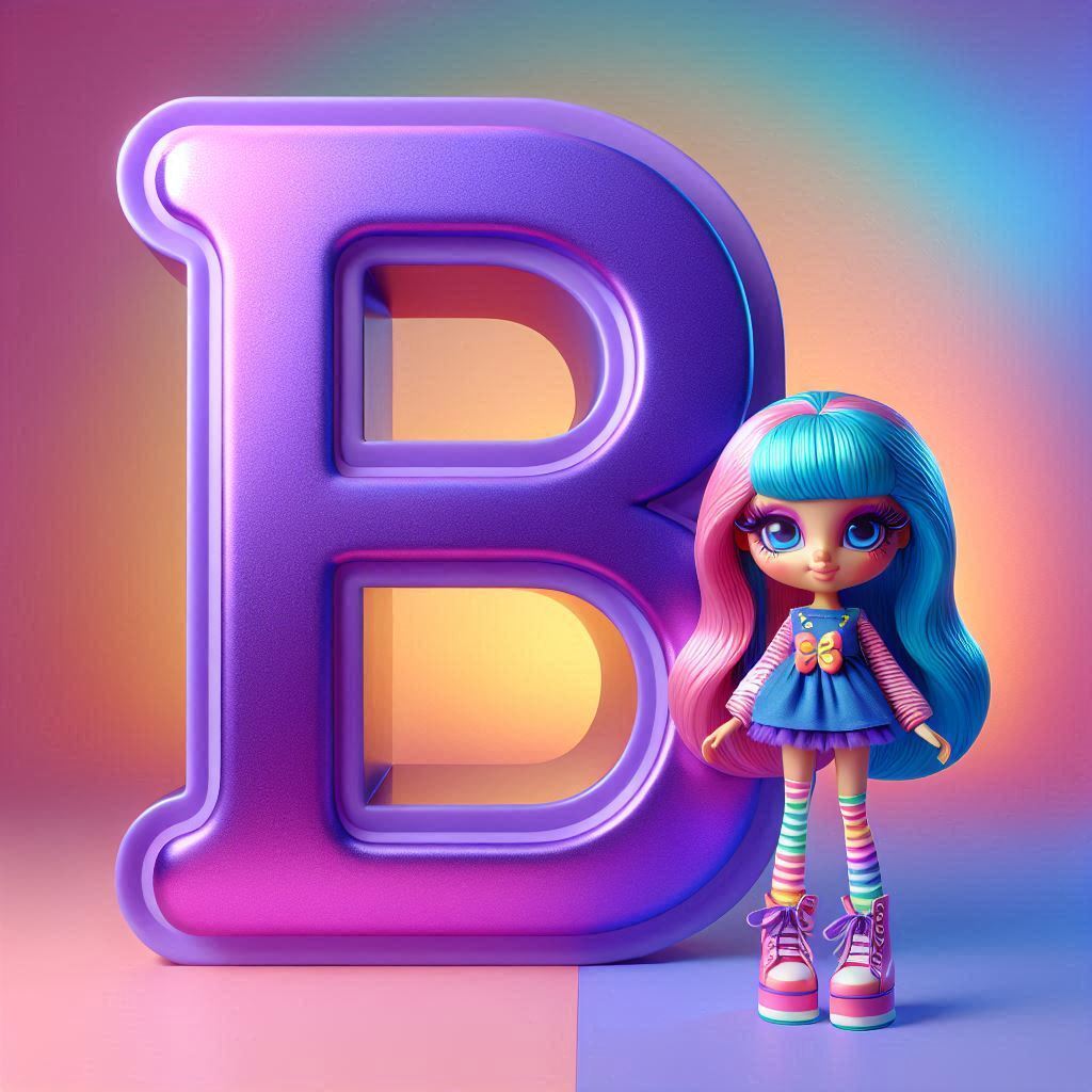 Doll — litera B (wariant 2)