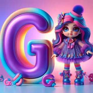 Doll — litera G (wariant 2)