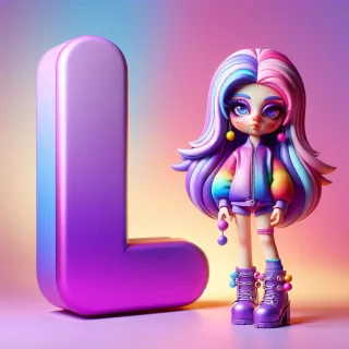 Doll — litera L (wariant 2)