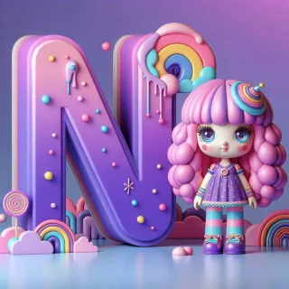 Doll — litera N (wariant 2)