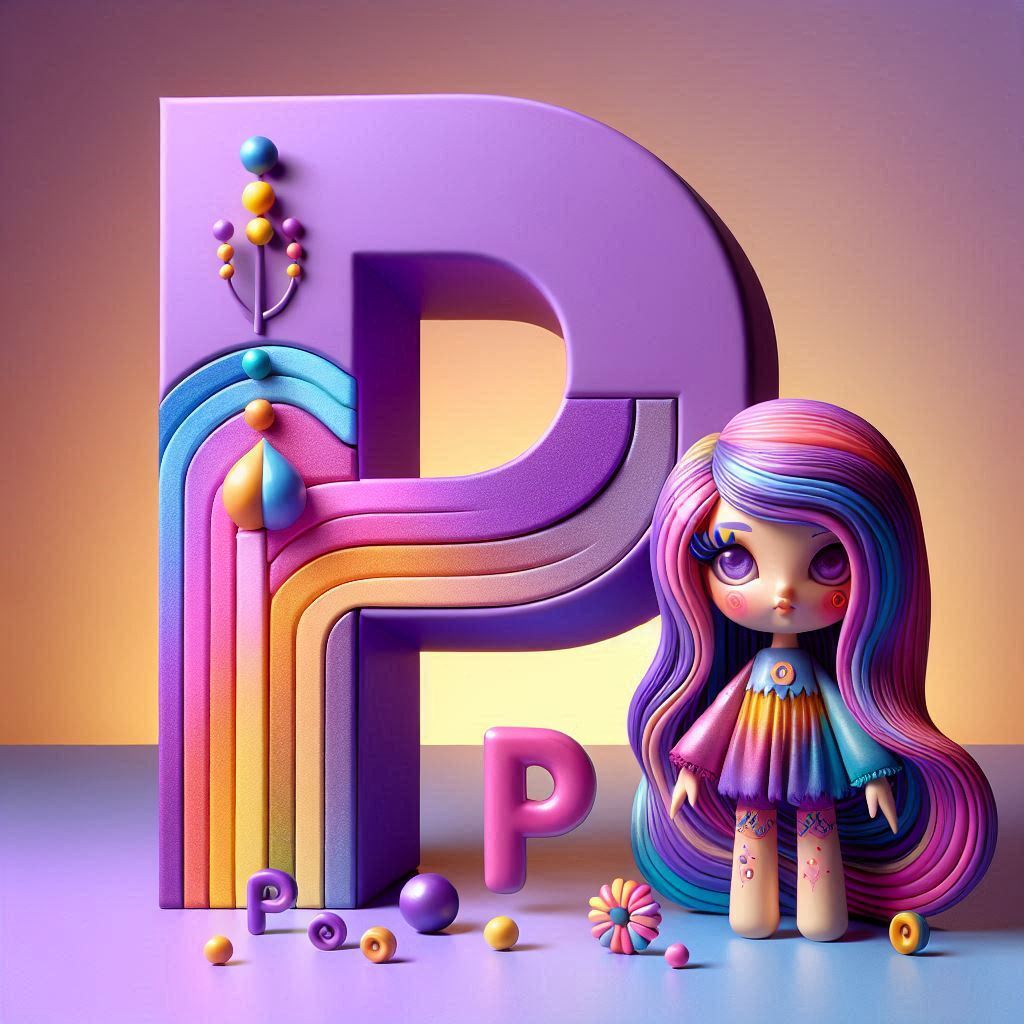 Doll — litera P (wariant 2)