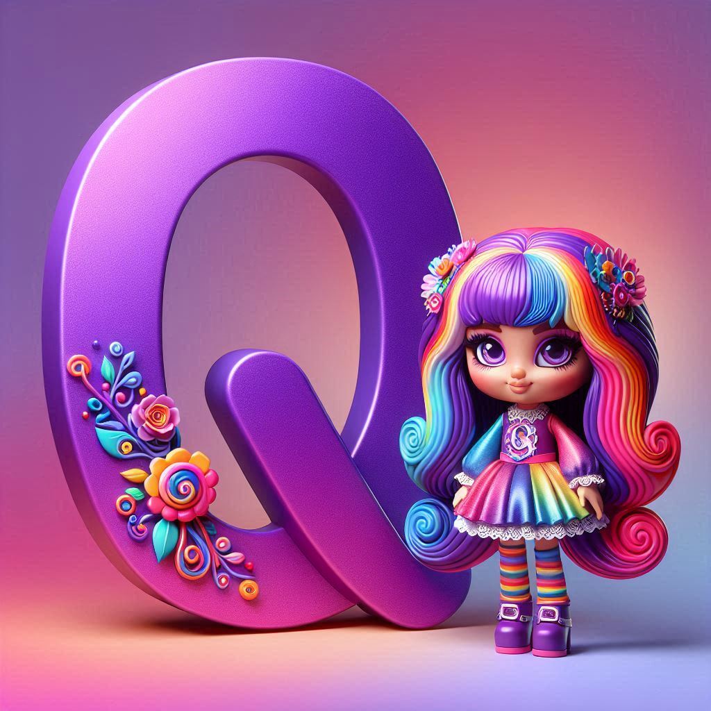 Doll — litera Q (wariant 2)