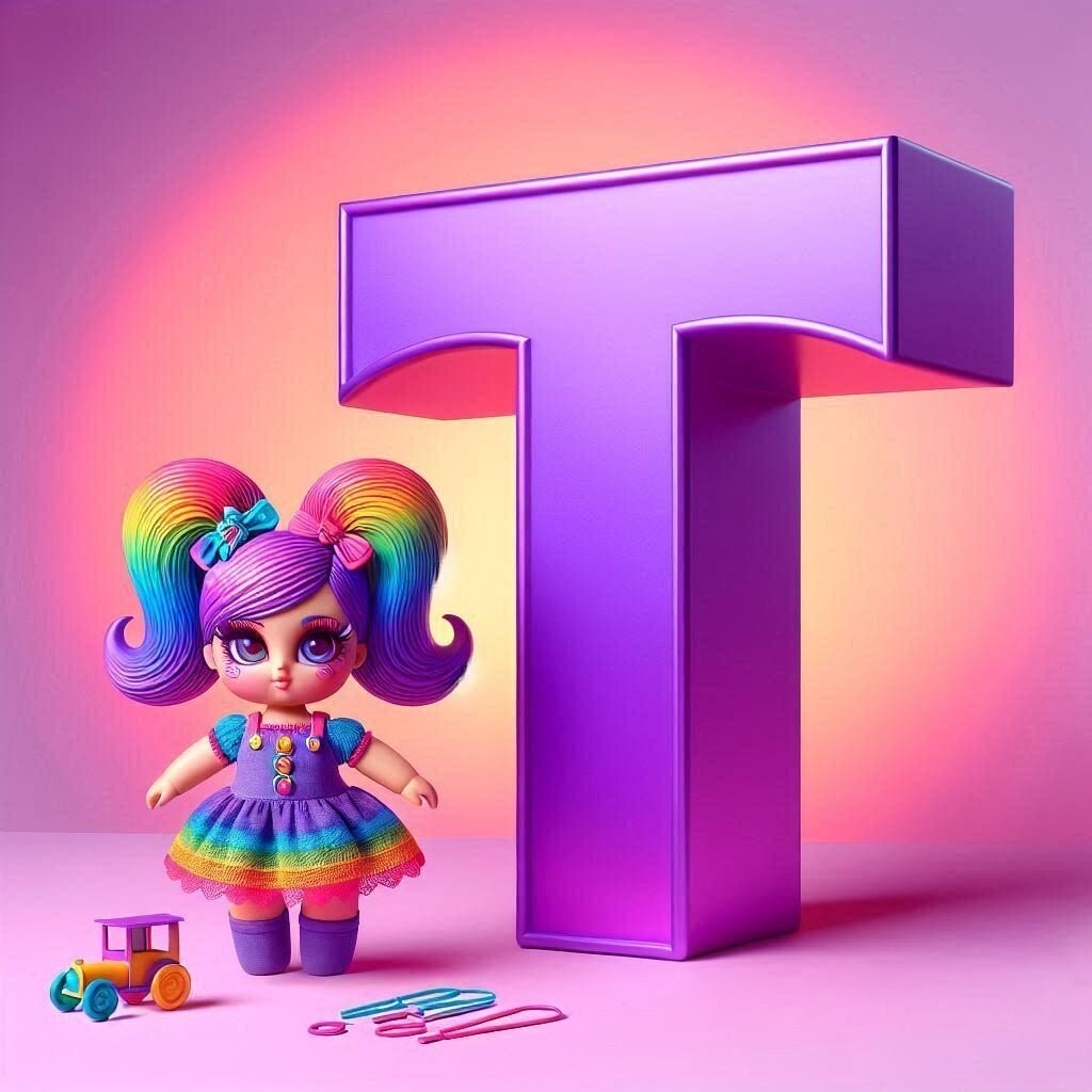 Doll — litera T (wariant 2)