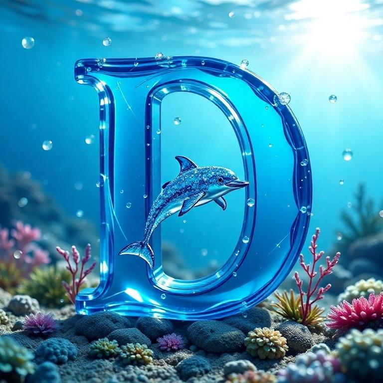 Dolphin — litera D