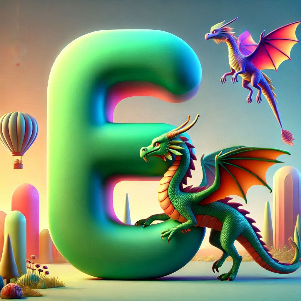 Dragon 2 — litera E (wariant 2)