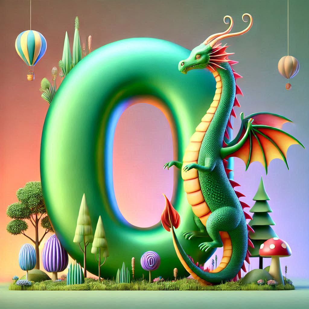 Dragon 2 — litera O (wariant 2)