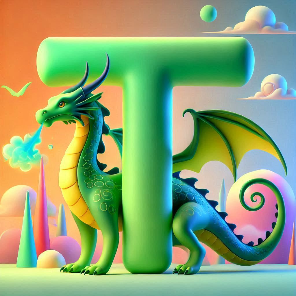 Dragon 2 — litera T (wariant 2)