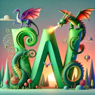 Dragon 2 — litera W (wariant 2)