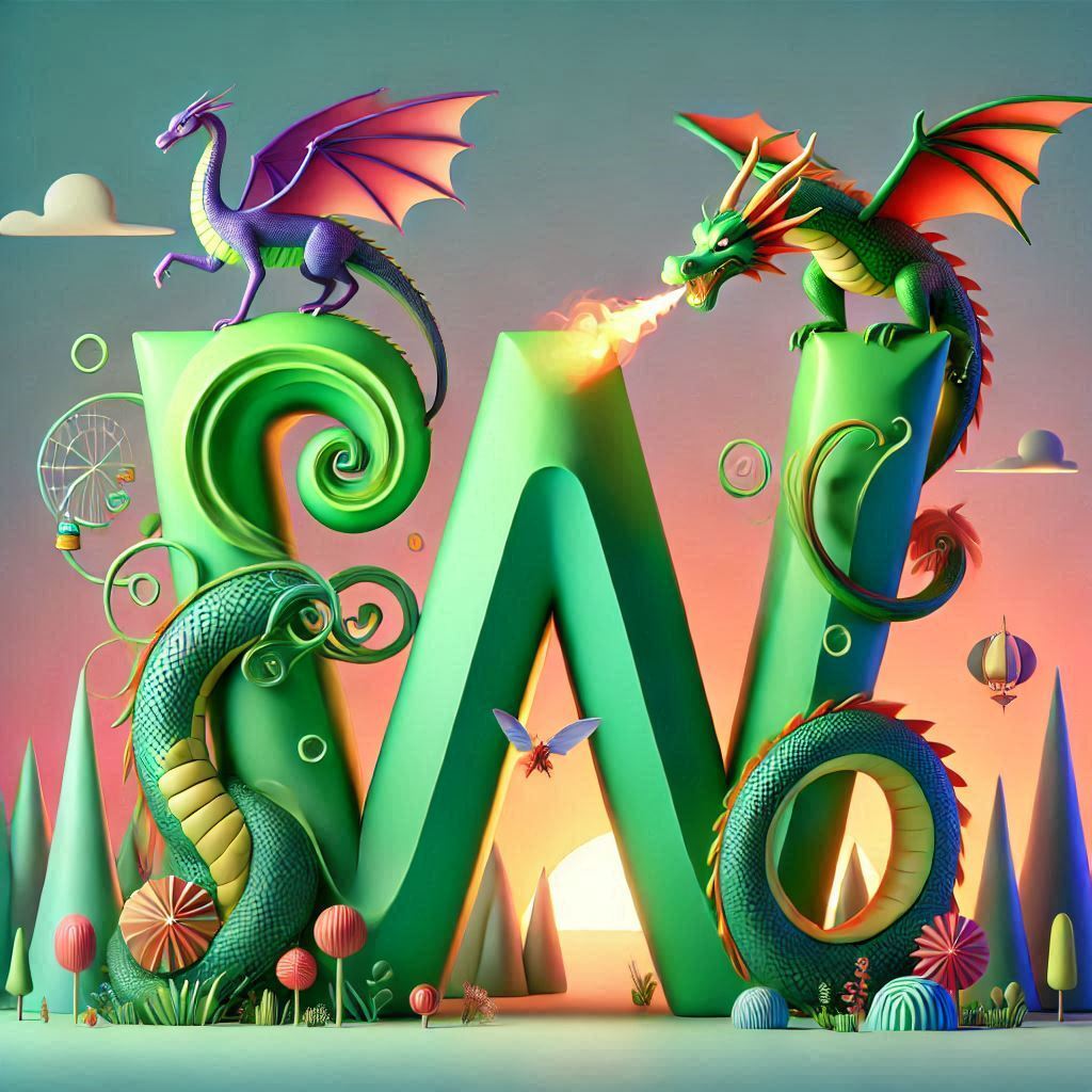 Dragon 2 — litera W (wariant 2)