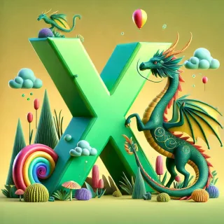 Dragon 2 — litera X (wariant 2)