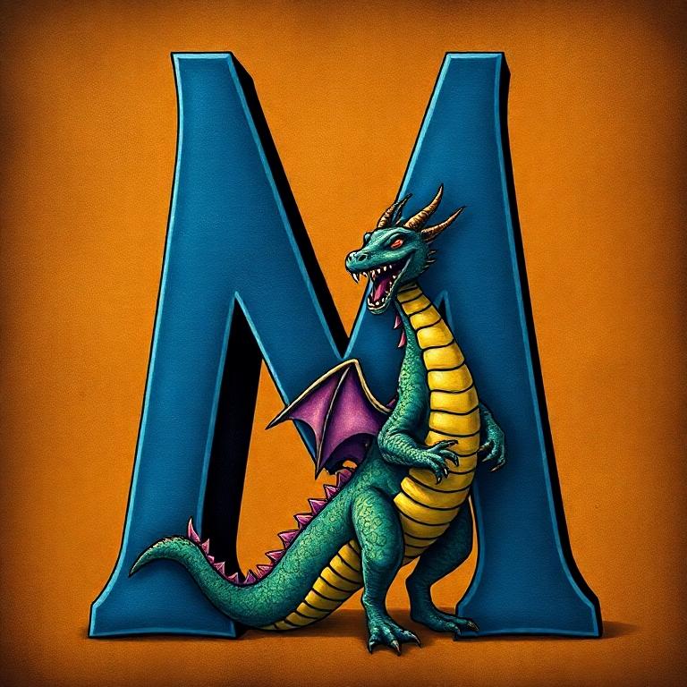Dragon — litera M