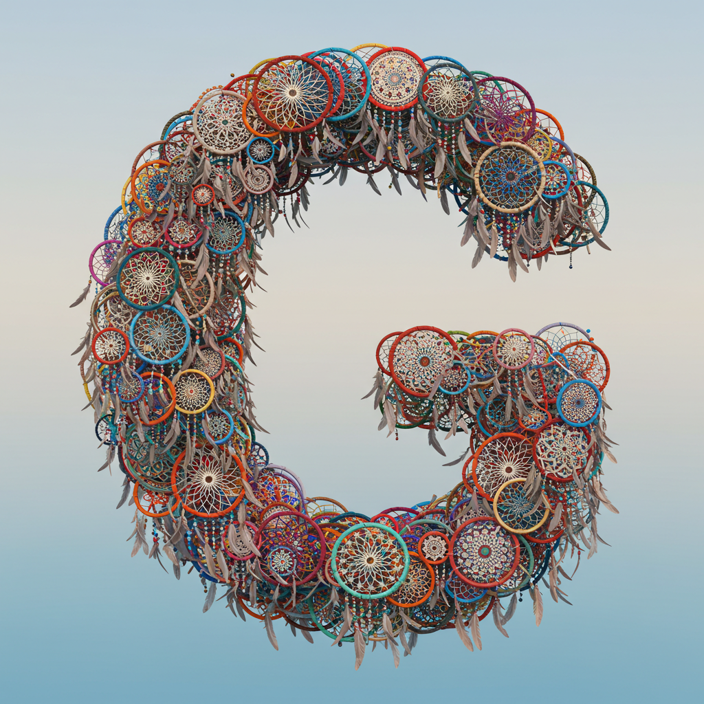Dream catcher 2 — litera G (wariant 2)