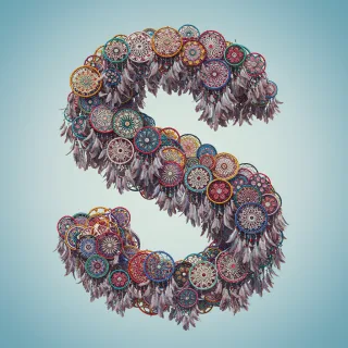 Dream catcher 2 — litera S (wariant 2)