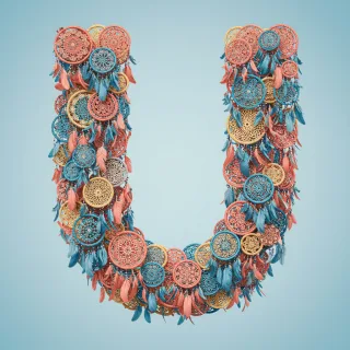 Dream catcher 2 — litera U (wariant 2)