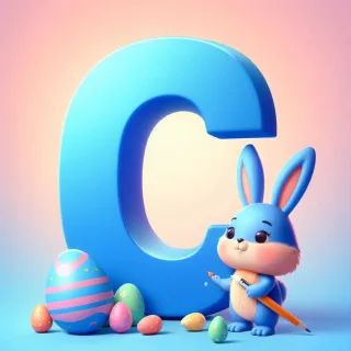 Easter bunny — litera C