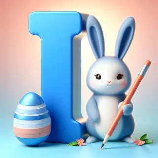 Easter bunny — litera I