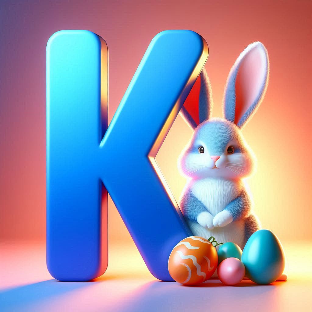 Easter bunny — litera K