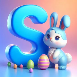 Easter bunny — litera S