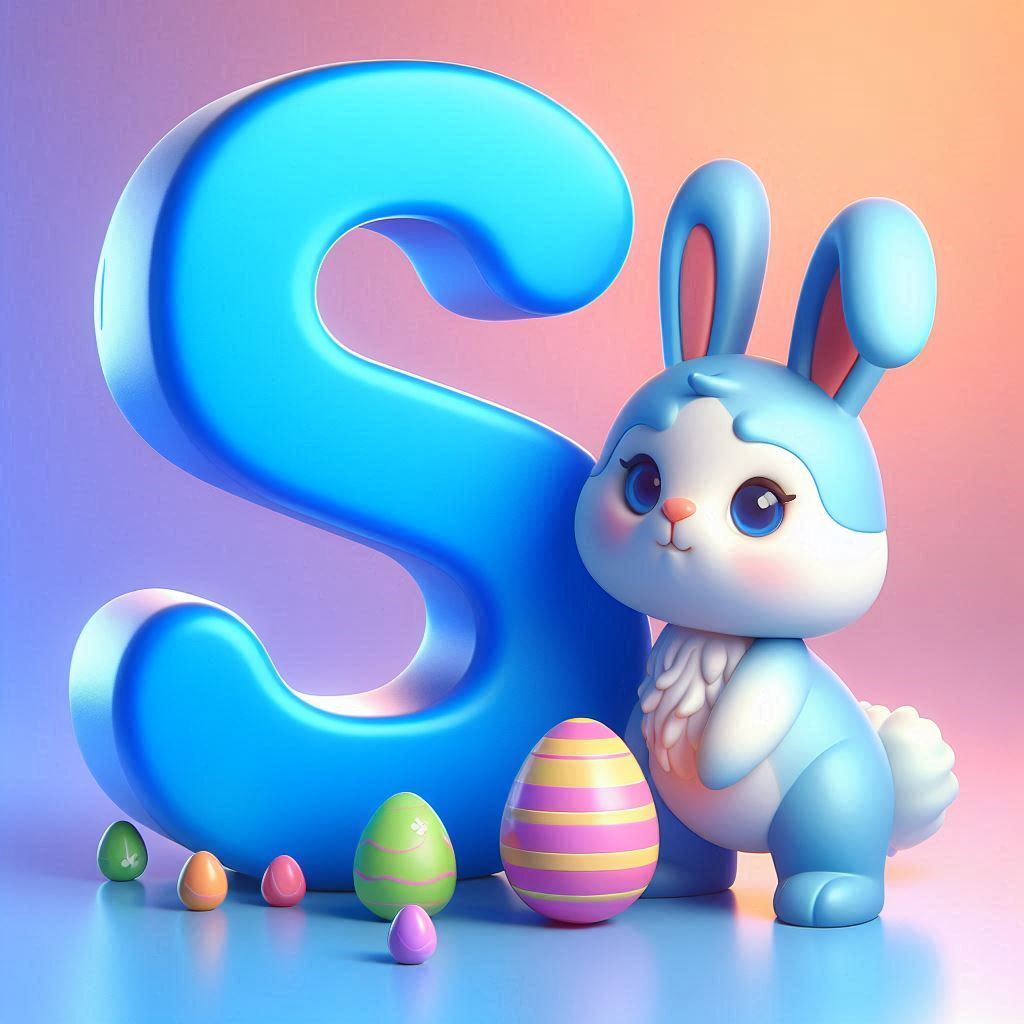 Easter bunny — litera S