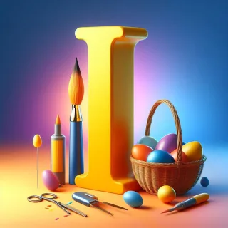 Easter eggs — litera I (wariant 2)