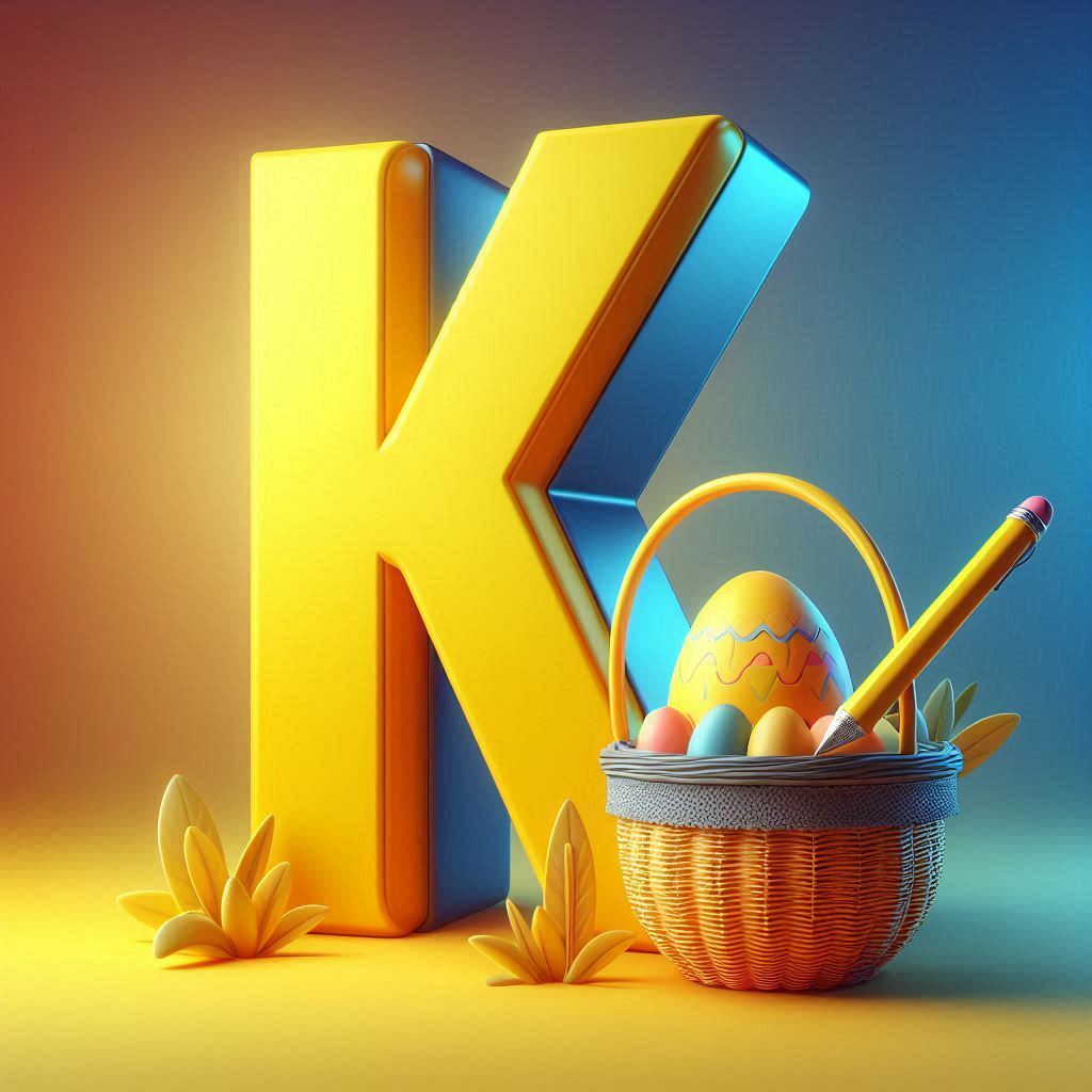 Easter eggs — litera K