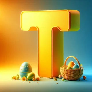 Easter eggs — litera T