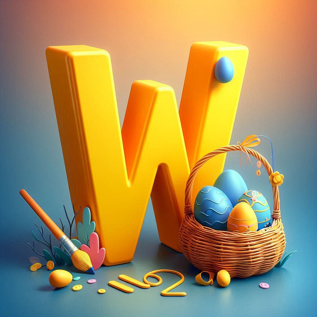 Easter eggs — litera W
