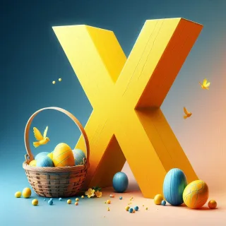 Easter eggs — litera X