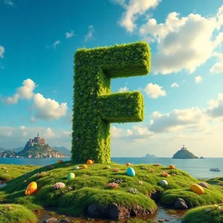 Easter island — litera F