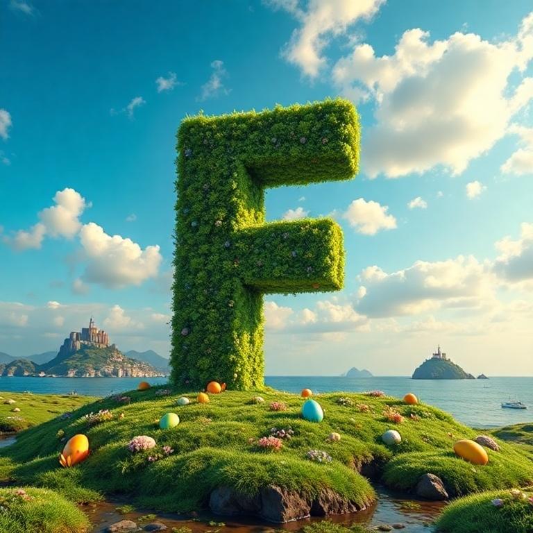 Easter island — litera F