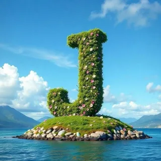 Easter island — litera J