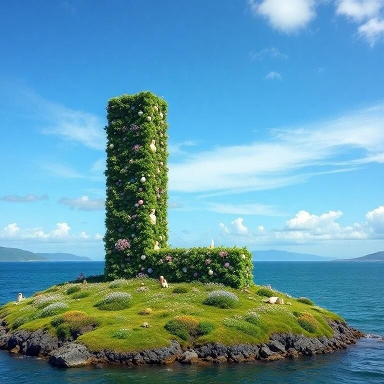 Easter island — litera L