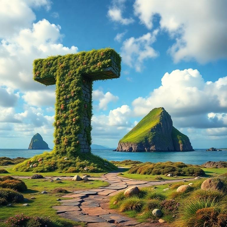 Easter island — litera T
