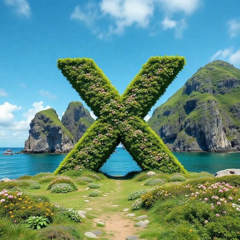Easter island — litera X