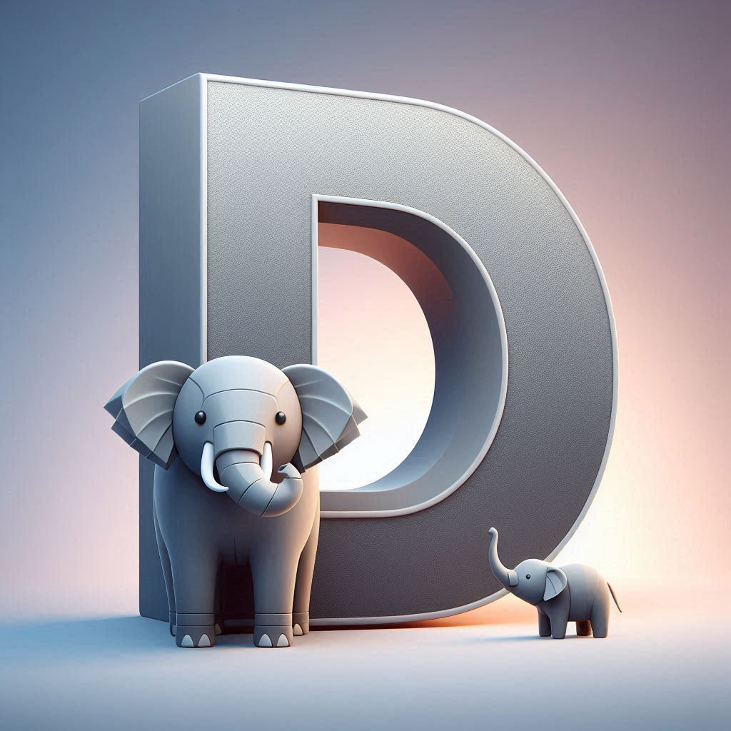Elephant 2 — litera D (wariant 2)