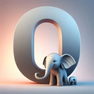 Elephant 2 — litera O (wariant 2)