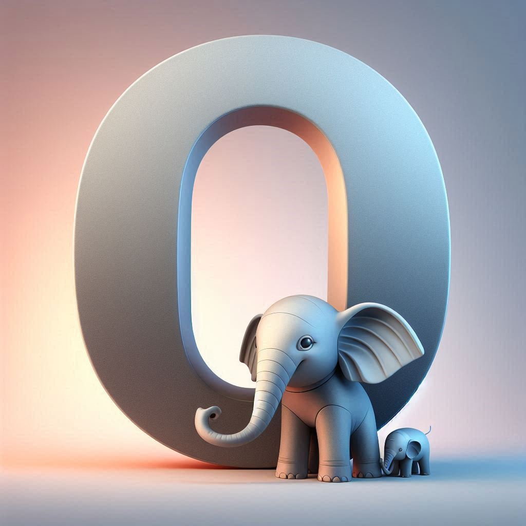 Elephant 2 — litera O (wariant 2)