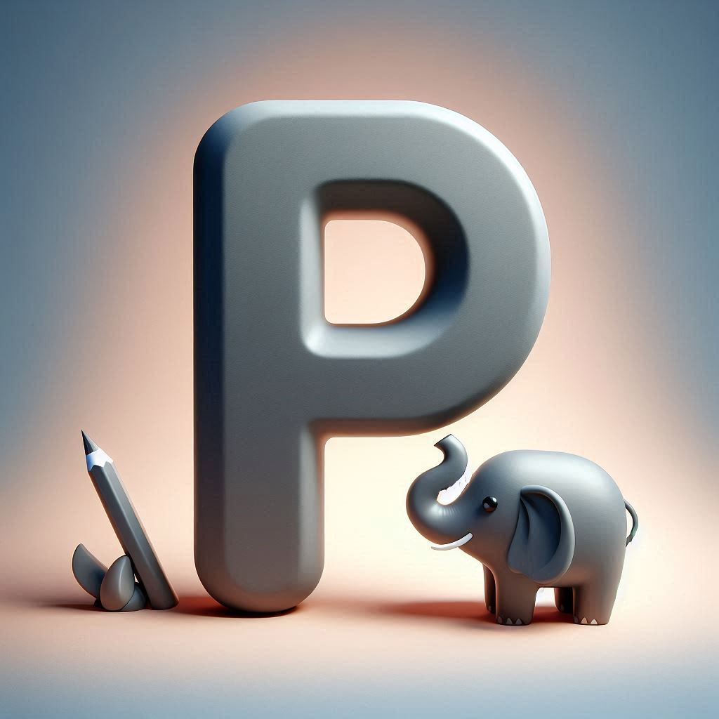 Elephant 2 — litera P (wariant 2)