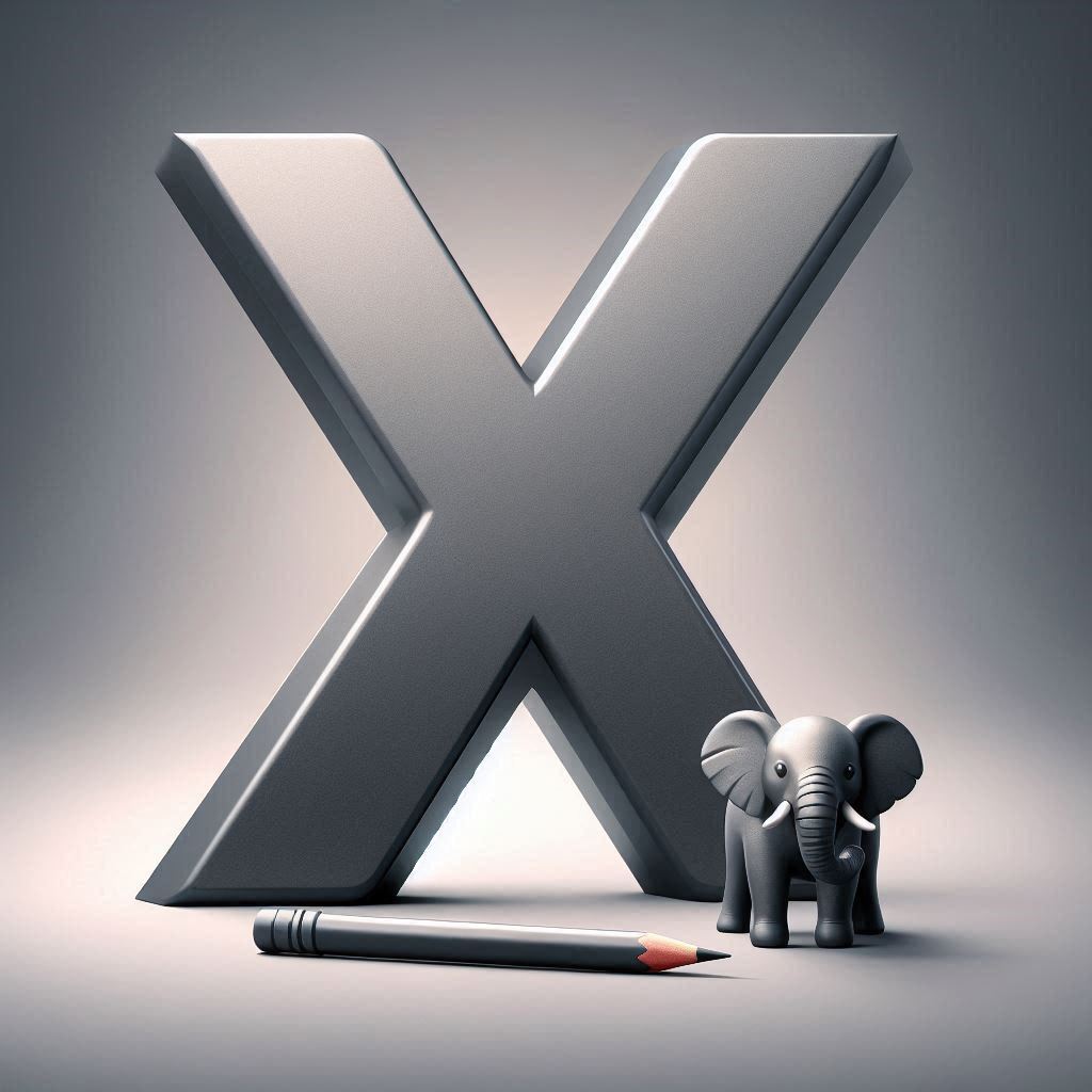 Elephant 2 — litera X (wariant 2)
