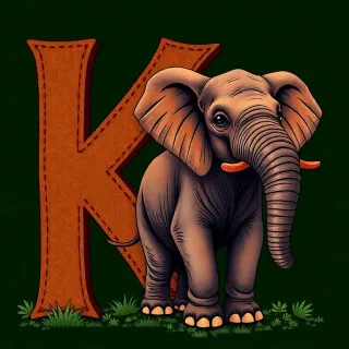 Elephant — litera K