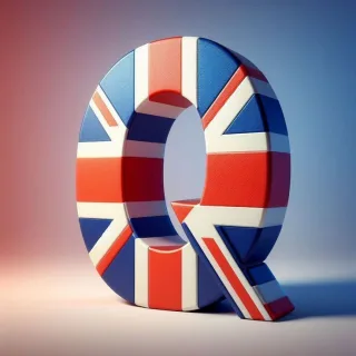 English flag — litera Q