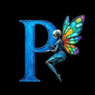 Fairy robot 2 — litera P