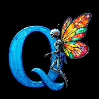 Fairy robot 2 — litera Q
