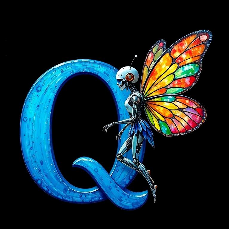 Fairy robot 2 — litera Q