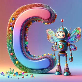 Fairy robot 3 — litera C (wariant 2)