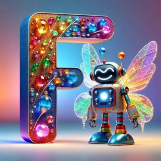 Fairy robot 3 — litera F