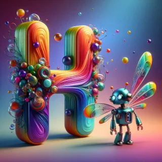 Fairy robot 3 — litera H